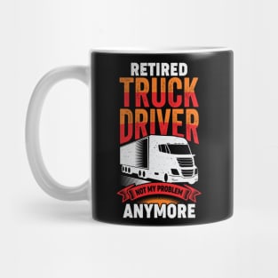 Retired Truck Driver Trucker Retirement Gift Mug